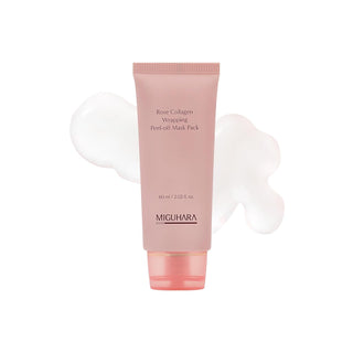 Miguhara Rose Collagen Wrapping Peel-off Mask Pack mascarillas de colágeno y rosas francesas