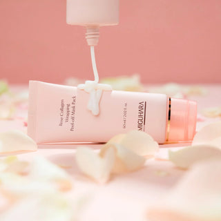 Miguhara Rose Collagen Wrapping Peel-off Mask Pack mascarillas de colágeno y rosas francesas