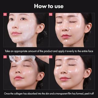 Miguhara Rose Collagen Wrapping Peel-off Mask Pack mascarillas de colágeno y rosas francesas