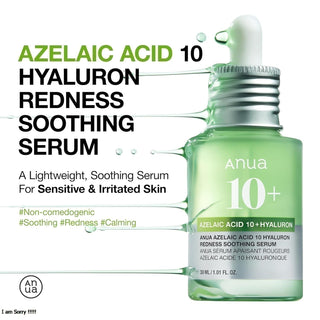 Anua - Sérum Facial Calmante Azelaic Acid 10 Hyaluron Redness Soothing Serum