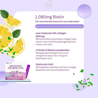BOTO - Glutatión Molécula Colágeno C Biotina
