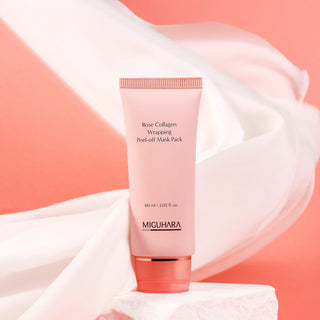 Miguhara Rose Collagen Wrapping Peel-off Mask Pack mascarillas de colágeno y rosas francesas